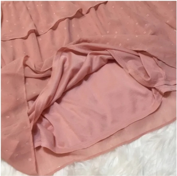 Women's Cold Shoulder Blouse- Blush - Picture 3 of 8